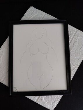 Nude Beautiful Woman Sketch Graphite Pencil ~ Art by Sassy